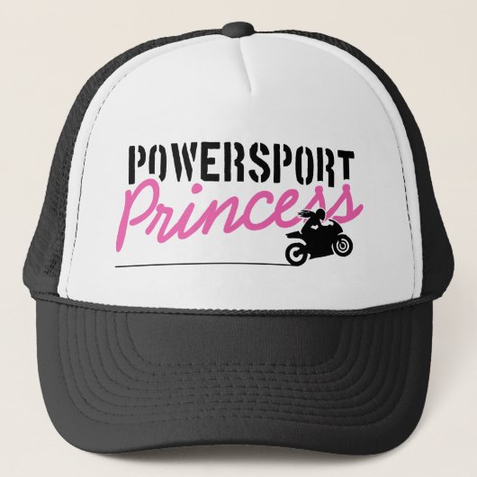 Powersport Prinzessin Womens Motorcycle Hat Truckerkappe (Vorderseite)