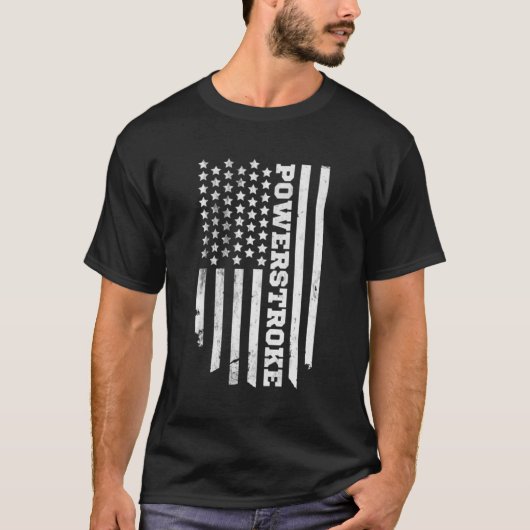 Powerstroke American Flag T-Shirt (Vorderseite)