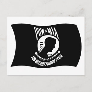 POW's & MIA's Flag Postkarte