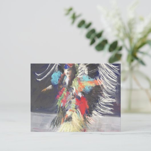 Powwow 2 postkarte (Stehend Vorderseite)