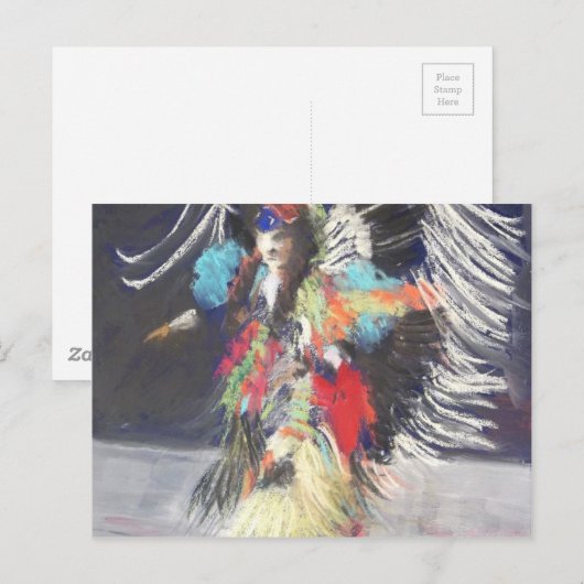 Powwow 2 postkarte (Vorne/Hinten)