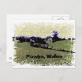 Powys Doodle Postkarte (Vorne/Hinten)