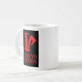 Powys Medium-Tasse (Logo 2) Kaffeetasse (Vorderseite Links)
