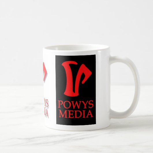 Powys Medium-Tasse (Logo 3) Kaffeetasse (Rechts)