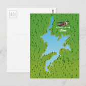 Poyang Lake Postkarte (Vorne/Hinten)