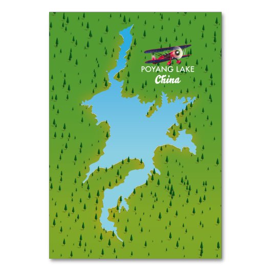 Poyang Lake Tischnummer (Vorderseite)