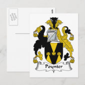 Poynter Familienwappen Postkarte (Vorne/Hinten)
