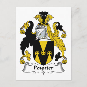 Poynter Familienwappen Postkarte