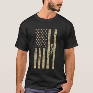 Poz Schwule Männer HIV-positiv Wüsten-Tarnung abge T-Shirt