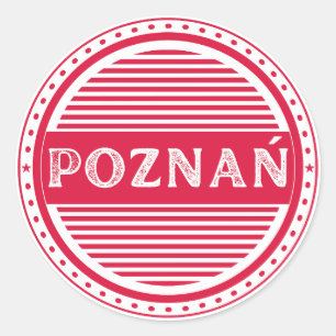 Poznan City Pride Emblem – Polnische Identität Runder Aufkleber