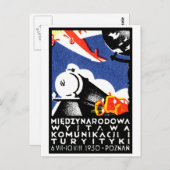 Poznan Expo Poster 1930 Postkarte (Vorne/Hinten)