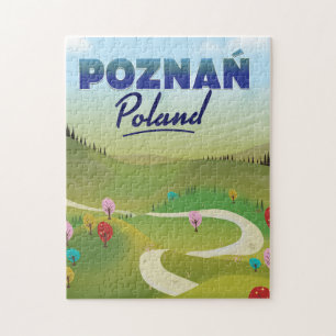 Poznań Polen Reiseplakat. Puzzle