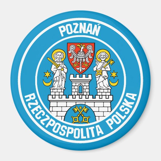 Poznań RundEmblem Magnet (Vorne)