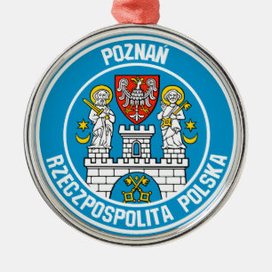 Poznań RundEmblem Ornament Aus Metall