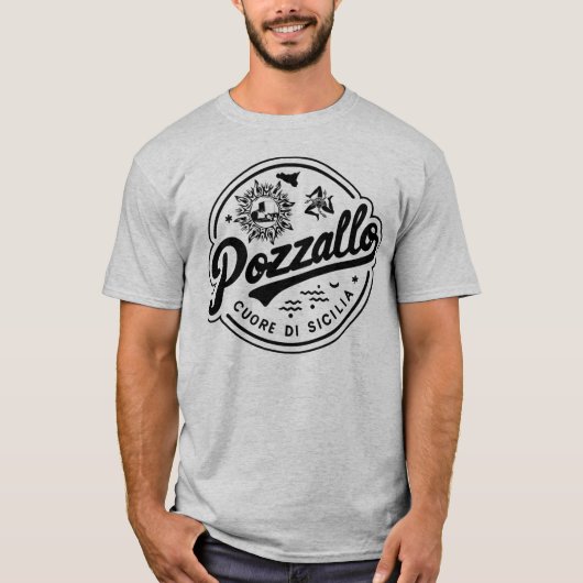 Pozzallo Cuore di Sicilia Sicilian T-Shirt (Vorderseite)