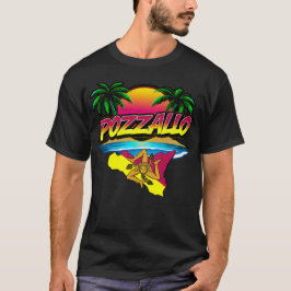 Pozzallo Sicilia Sonnenuntergang mit Palms T - Shi T-Shirt