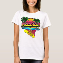 Pozzallo Sicilia Sonnenuntergang mit Palms T - Shi T-Shirt