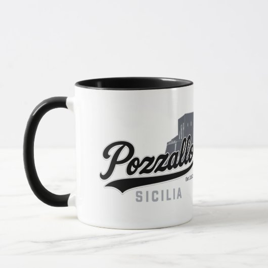 Pozzallo Sicilia Torre Cabrera Mug Tasse (Links)