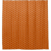 PP 339: 2: 1 von 3: Modernes Burnt Orange aus dem  Duschvorhang (Vorderseite)