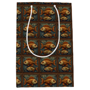 PP 572 Steampunk-Fische 2 von 3 Mittlere Geschenktüte