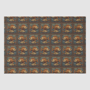 PP 572 Steampunk Fisches Dekoupage 2 von 3 Seidenpapier