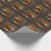 PP 572 Steampunk Fish 2 of 3 Geschenkpapier (Ecke)