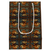 PP 572 Steampunk Fish 3 of 3 Mittlere Geschenktüte (Rückseite)