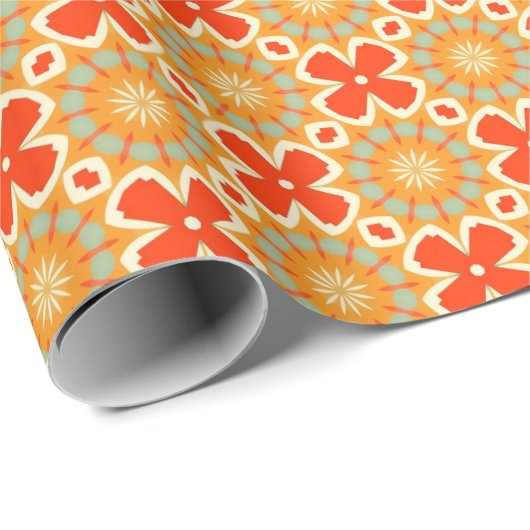 PP 575 Blume 1 von 3 Geschenkpapier (Rolleneckpunkt)