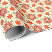 PP 577 Blumen 3 von 3 Geschenkpapier (Rolleneckpunkt)