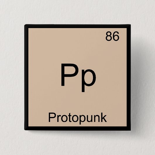Pp - Proto Punk Symbol-T-Shirt für Funny Chemistry Button (Vorderseite)