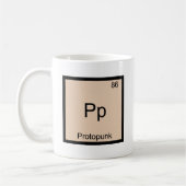 Pp - Proto Punk Symbol-T-Shirt für Funny Chemistry Kaffeetasse (Links)