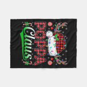 Ppa Claus Christmas Lights Matching Family Xmas Pa Fleecedecke (Vorderseite (Horizontal))