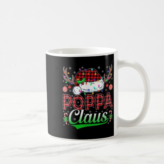 Ppa Claus Christmas Lights Matching Family Xmas Pa Kaffeetasse (Rechts)