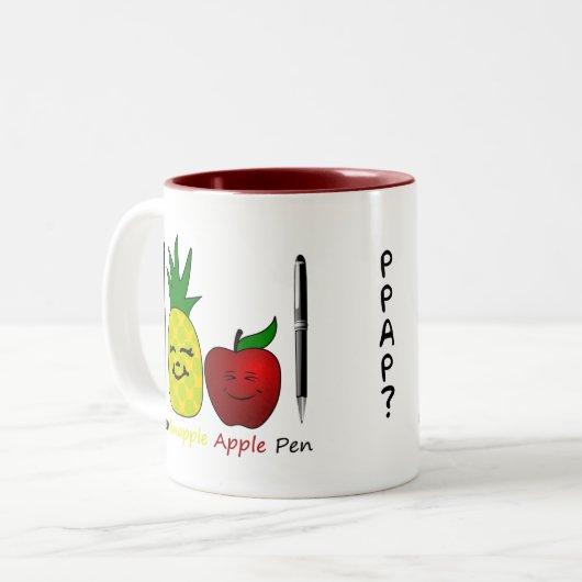PPAP Kaffee-Tasse Zweifarbige Tasse (Vorderseite Links)