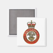 PPCLI Cap Abzeichen auf weißem Untergrund Magnet (Vorderseite/Rückseite)