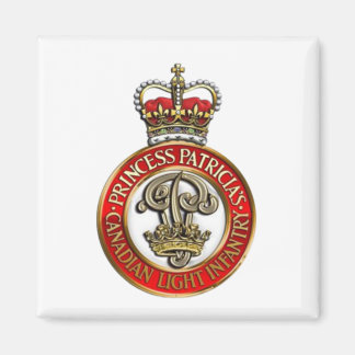 PPCLI Cap Abzeichen auf weißem Untergrund Magnet