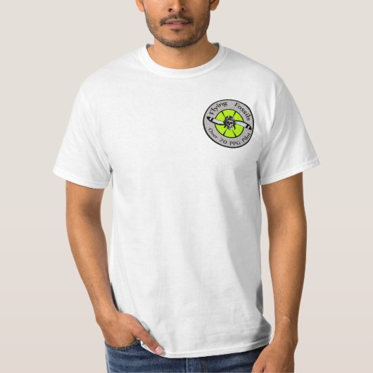 PPG-Pilotjahr 70+ Fliegenfossil T-Shirt (Vorderseite)