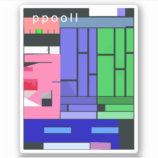 Ppooll/Flop@-Aufkleber Aufkleber (Vorderseite)