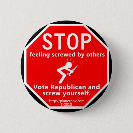 PPOV Knopf - Stoppschild Button (Vorderseite)