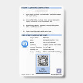 PPS/KPS-Abzeichen-Buddy für Krankenpfleger Ausweis (Rückseite)