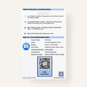 PPS/KPS-Abzeichen-Buddy für Krankenpfleger Ausweis (Rückseite)