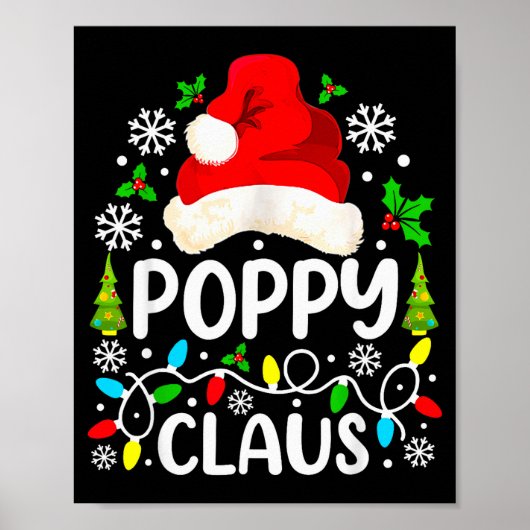 Ppy Claus Funny Christmas Family Matching Poster (Vorne)