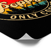 Ppy Like A Grandpa Only Cooler Retro For Papa Gran Poster (Ecke)