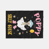 Ppy Of The Silly Goose First Birthday Family Match Fleecedecke (Vorderseite (Horizontal))