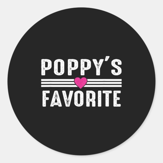 Ppy's Favorite  Runder Aufkleber (Vorderseite)