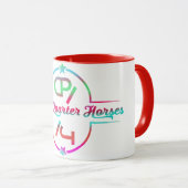 PQH mehrfarbiges Logo Tasse (VorderseiteRechts)