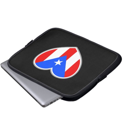 PR-Herz Laptopschutzhülle (Vorne Knopf)