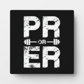 PR oder ER - Funny Powerlift, Weigheben Fotoplatte (Vorderseite)