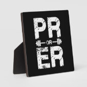 PR oder ER - Funny Powerlift, Weigheben Fotoplatte (Vorderseite)