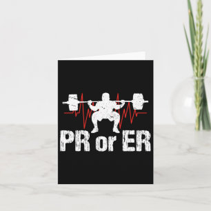 Pr oder er Funny Weightlift Bodybuilding Karte